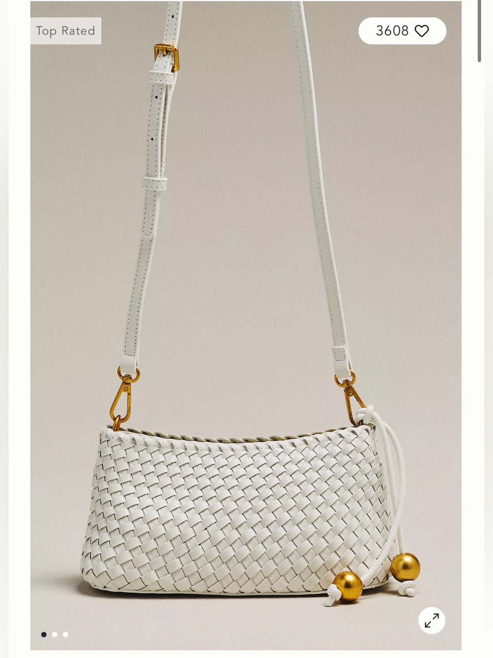 NWT ANTHROPOLOGY Calla Woven Crossbody Bag - Picture 2 of 6